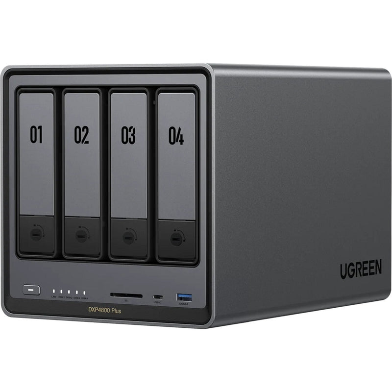 Afbeelding laden in galerijviewer, Ugreen nasync dxp4800 plus (grijs, 1x 2,5gbe, 1x 10gbe, hdmi, usb-c)