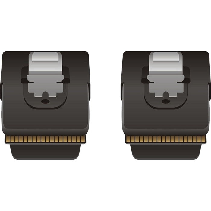 Load image into Gallery viewer, Delock mini sas sff-8087 > mini sas sff-8087 kabel (rood zwart, 0,5 meter)