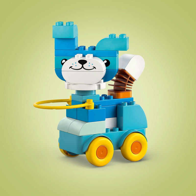 Load image into Gallery viewer, Lego duplo 10448 3-in-1 dieren op wielen peuterspeelgoed