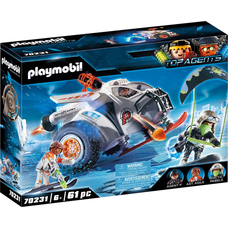 Load image into Gallery viewer, Playmobil top agents - spy team sneeuwmobiel constructiespeelgoed (70231)