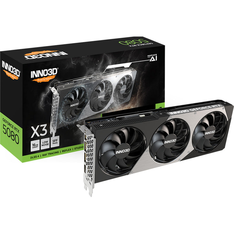Load image into Gallery viewer, Inno3d geforce rtx 5080 x3 grafische kaart (dlss 4, 3x displayport, 1x hdmi 2.1)