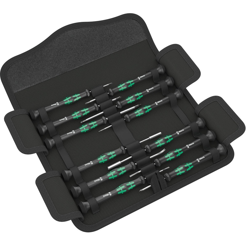 Load image into Gallery viewer, Wera compakt micro 21 esd 1 schroevendraaier (zwart groen, voor elektrische apparaten)
