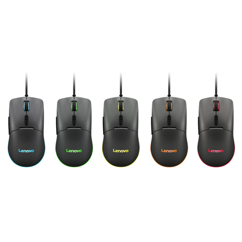 Afbeelding laden in galerijviewer, Lenovo m210 rgb-gamingmuis (zwart, 8000 dpi, rgb)