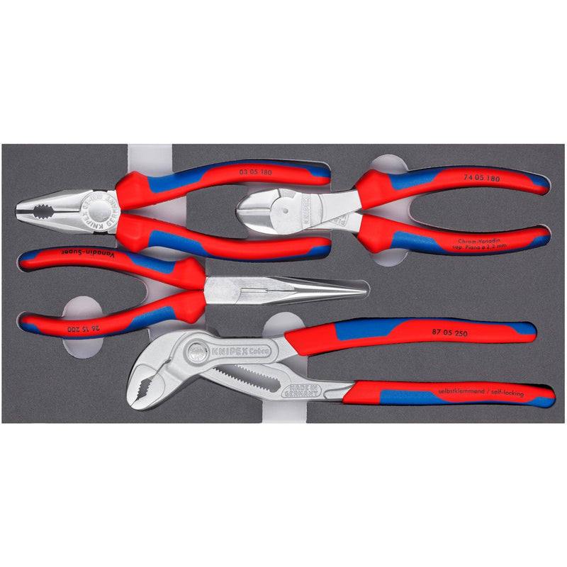 Load image into Gallery viewer, Knipex tangenset met schuimrubberen inlay - 00 20 01 v17