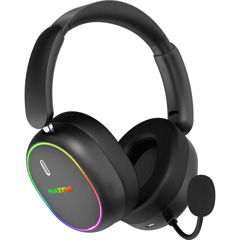 Load image into Gallery viewer, Hator phoenix 2 wireless over-ear gaming headset (zwart, rgb, 2.4ghz bluetooth 5.4 usb-c)