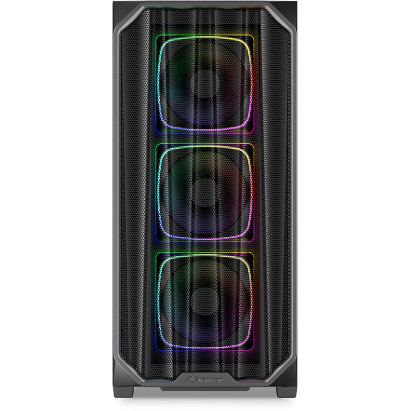 Load image into Gallery viewer, Sharkoon ak5m rgb midi tower behuizing (zwart | 2x usb-a | 1x usb-c | rgb | tempered glass)