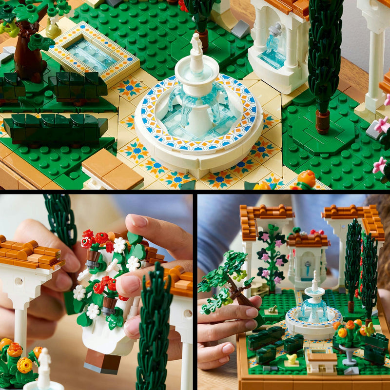 Load image into Gallery viewer, Lego icons - tuin met fontein constructiespeelgoed (10359)