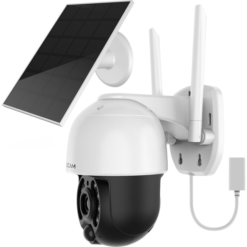 Afbeelding laden in galerijviewer, Foscam b4, 100% draadloze 2k 4mp pan tilt batterijcamera (wit)