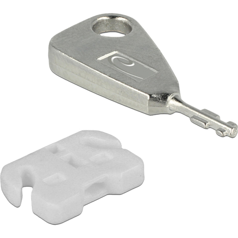 Load image into Gallery viewer, Delock usb port blocker voor usb-a female insteekslot (wit zilver)