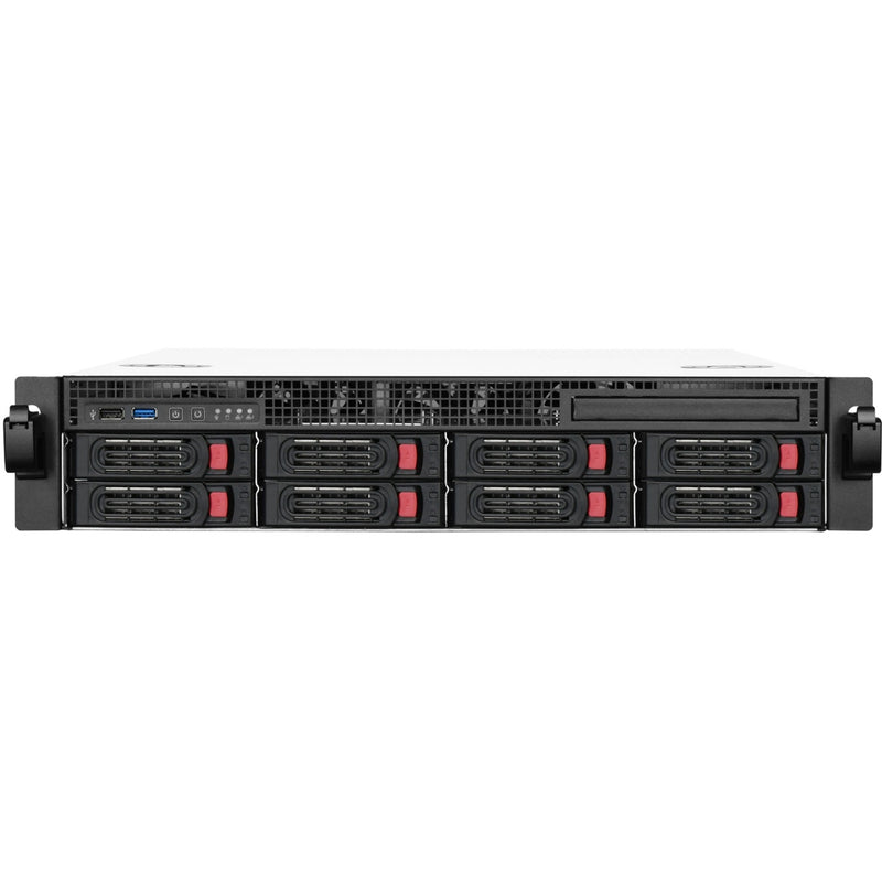 Load image into Gallery viewer, Silverstone rm21-308 rack behuizing (zwart | 1x usb-a 2.0 | 1x usb-a 3.2 (5 gbit s))