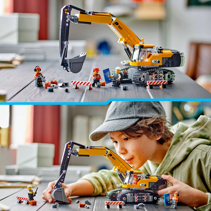 Load image into Gallery viewer, Lego city - gele graafmachine constructiespeelgoed (60420)