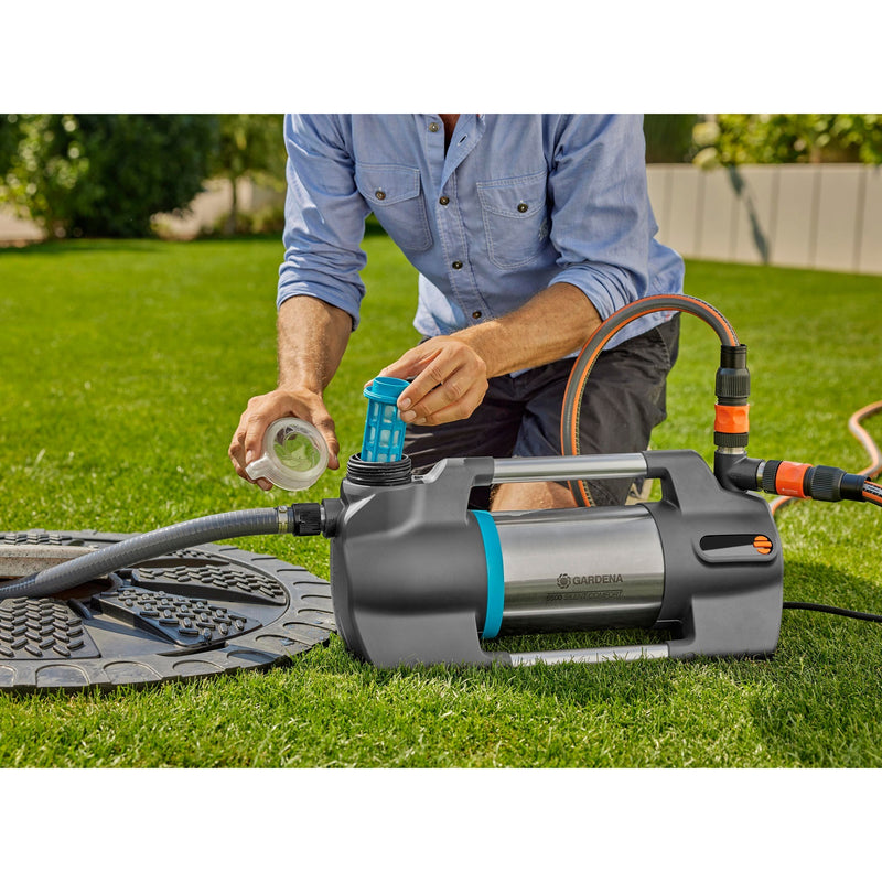 Load image into Gallery viewer, Gardena besproeiingspomp 6500 silentcomfort (donkergrijs roestvrij staal, 1300 watt | bluetooth)
