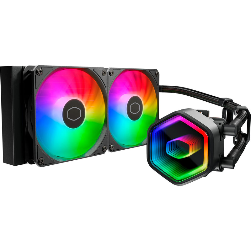 Load image into Gallery viewer, Cooler master masterliquid 240 core ii argb waterkoeling (zwart, 4-pins pwm fan-connector)
