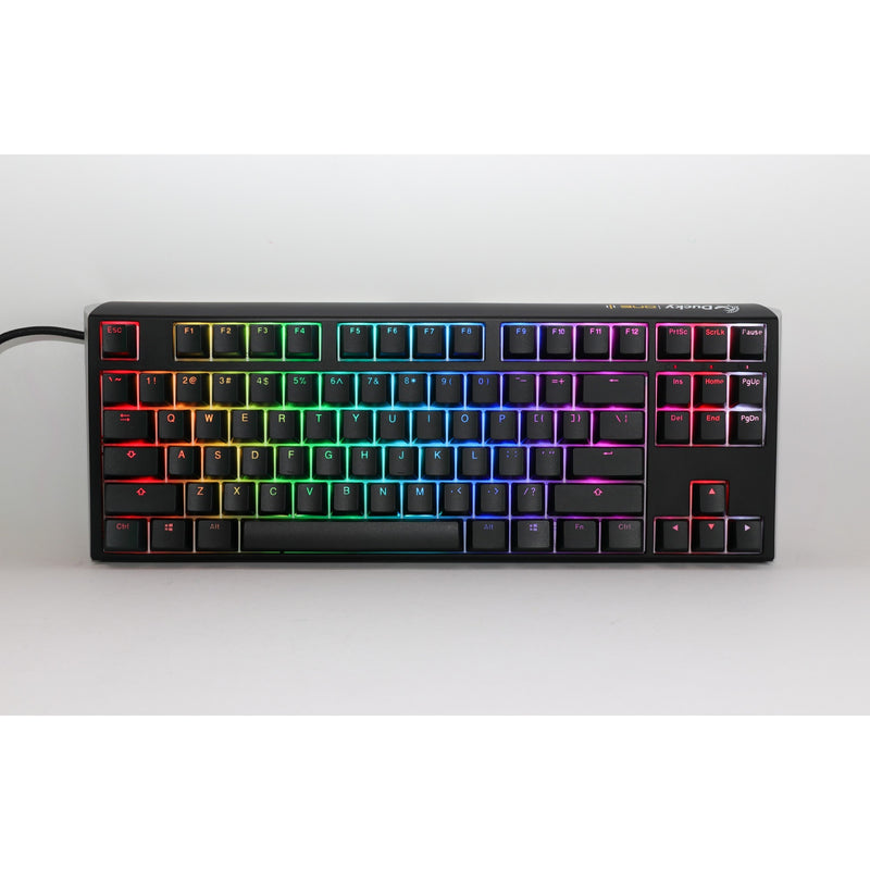 Load image into Gallery viewer, Ducky one 3 classic tkl rgb mechanisch toetsenbord (zwart, us lay-out (qwerty), cherry mx silent red, 80% (tkl), rgb leds, double-shot pbt, hot-swappable, quack mechanics)