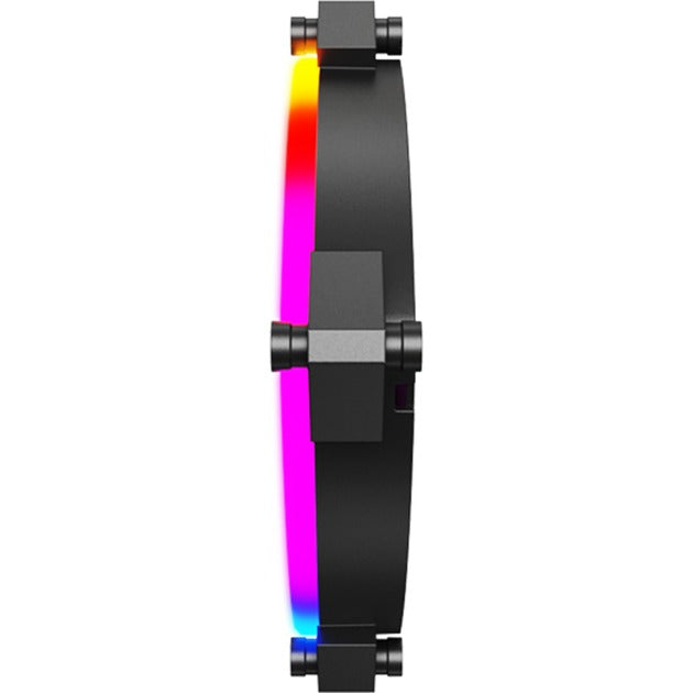 Load image into Gallery viewer, Montech rx120 pwm rgb case fan (zwart, 120 x 25 x 120 mm, 3-pin argb)
