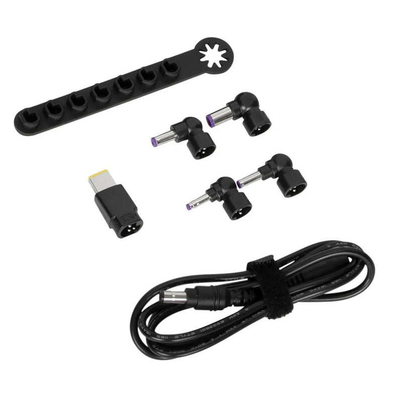 Load image into Gallery viewer, Targus 90 w legacy accessoireset (dc-kabel naar tip + 5 tips + opberghouder) adapter (zwart, voor dockingstations)