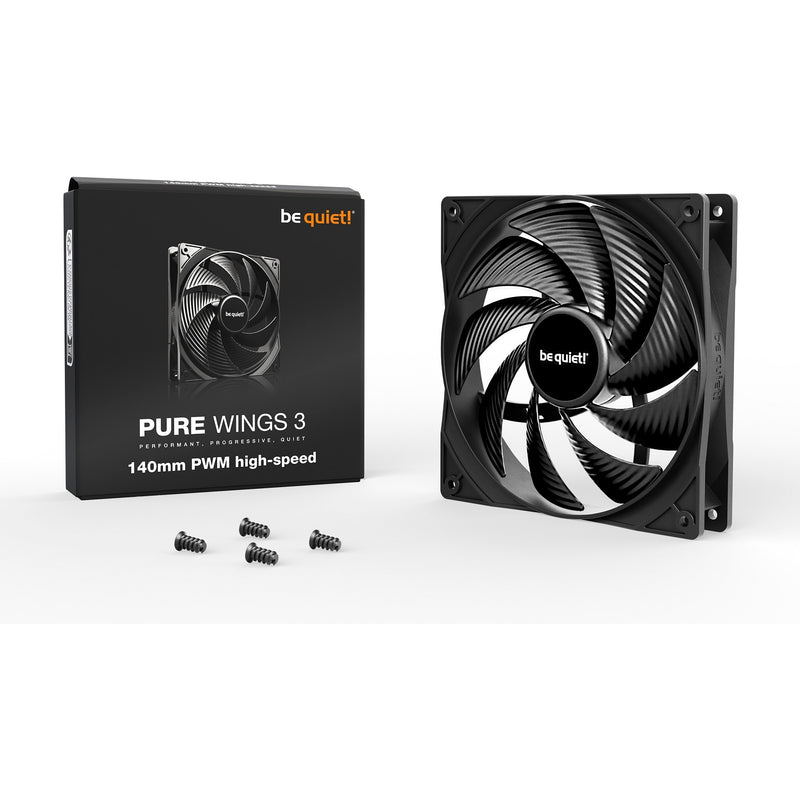 Load image into Gallery viewer, Be quiet! pure wings 3 pwm high-speed case fan (zwart, 140 x 140 x 25 mm)