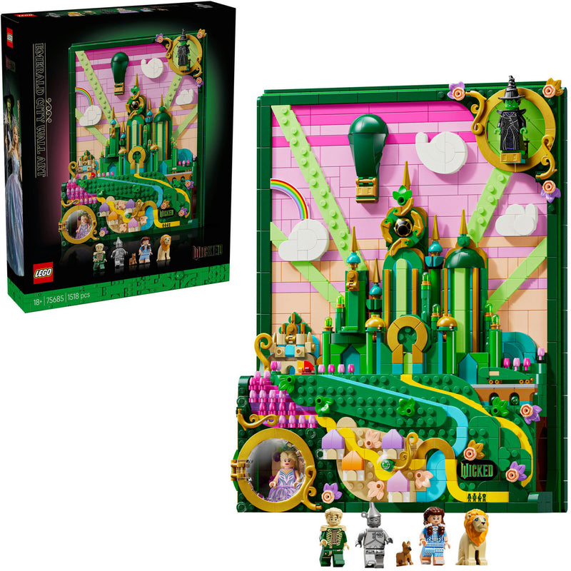 Load image into Gallery viewer, Lego wicked - emerald city muurkunst constructiespeelgoed (75685)