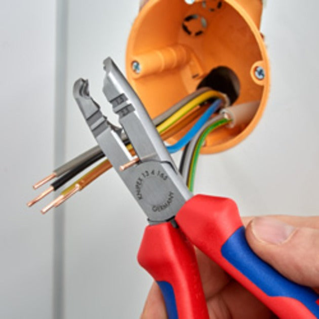 Load image into Gallery viewer, Knipex ontmantelingstang 1342165 striptang (rood blauw)