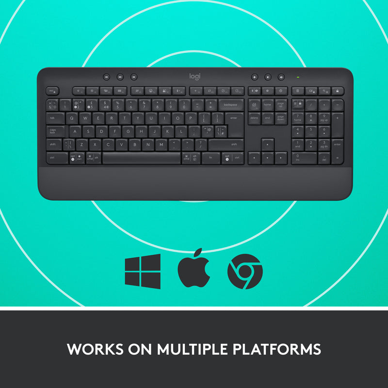 Load image into Gallery viewer, Logitech signature k650 wireless comfort toetsenbord (grafiet, us-international)