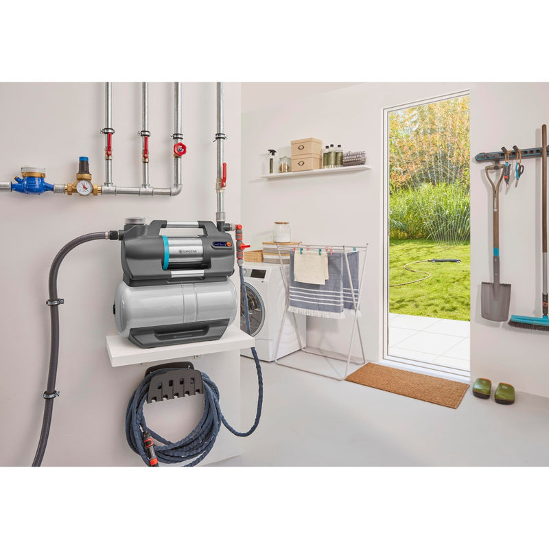 Load image into Gallery viewer, Gardena hydrofoorpomp 6300 silentcomfort (grijs roestvrij staal, bluetooth)