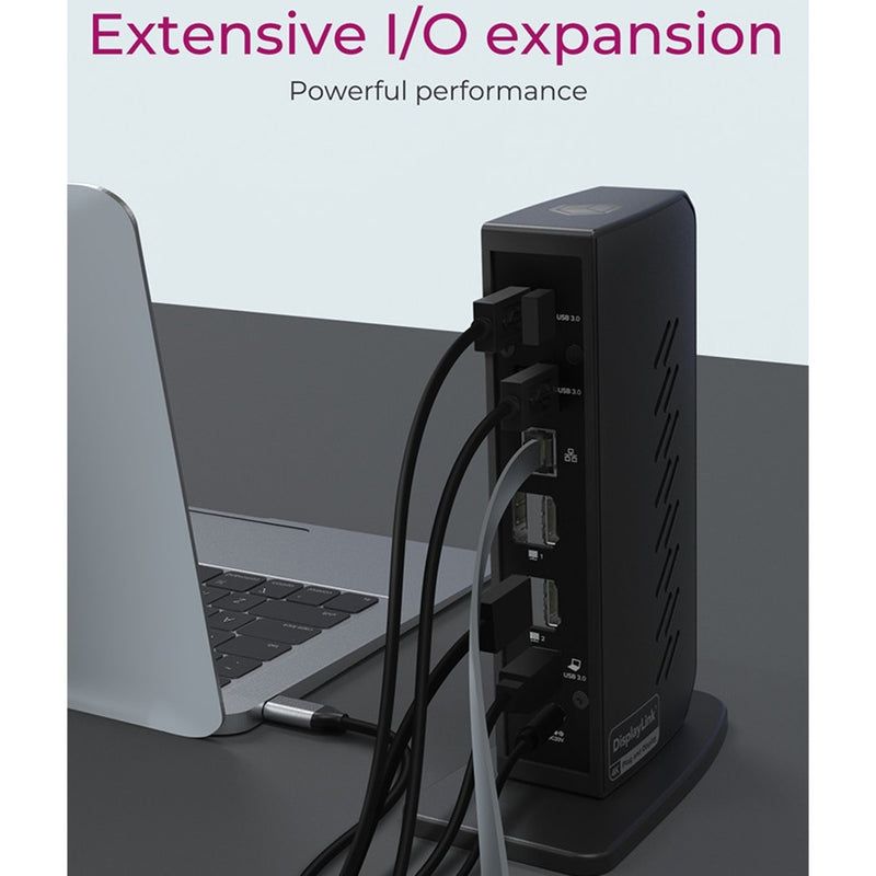 Load image into Gallery viewer, Icy box ib-dk2252ac dockingstation (zwart, usb-a, hdmi, displayport)
