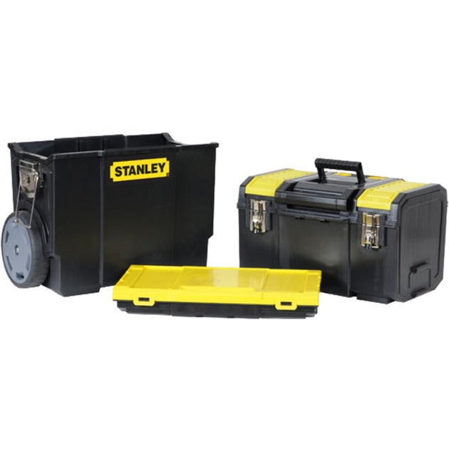 Afbeelding laden in galerijviewer, Stanley mobile work center 3in1 gereedschapskist (zwart geel)