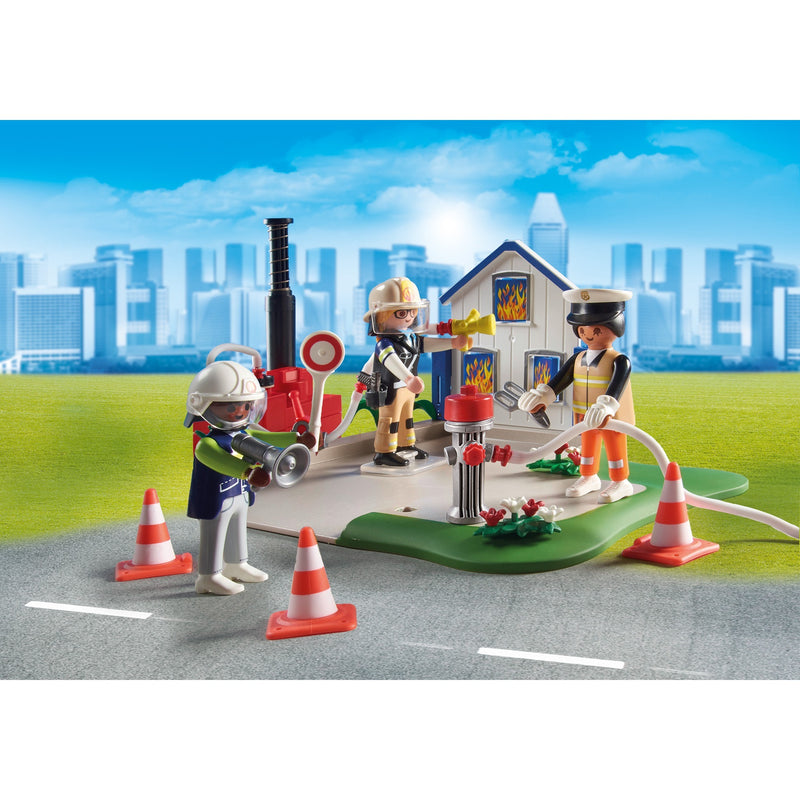 Load image into Gallery viewer, Playmobil figures - my figures: reddingsmissie constructiespeelgoed (70980)