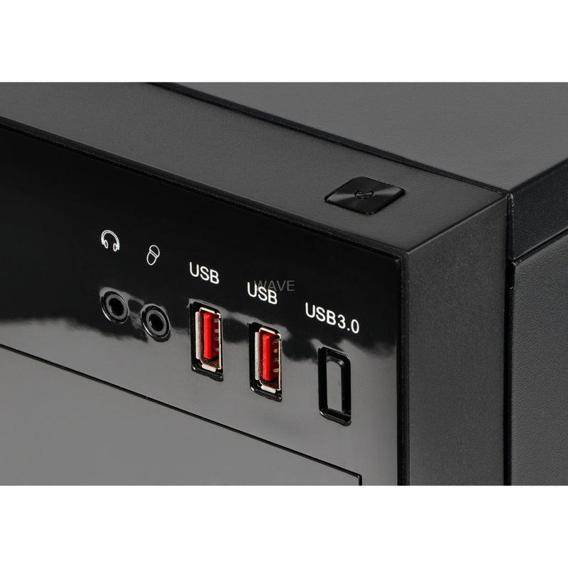 Load image into Gallery viewer, Inter-tech b-42 midi tower behuizing (zwart | 2x usb-a)