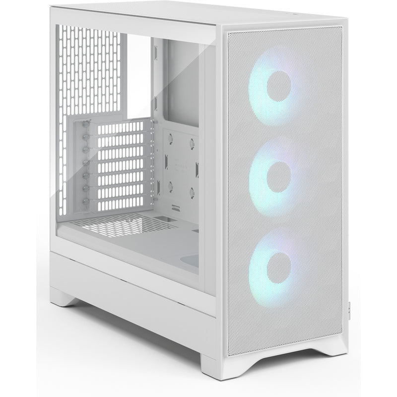 Afbeelding laden in galerijviewer, Fractal design pop 2 air rgb midi tower behuizing (wit | 1x usb-a | 1x usb-c | rgb | tempered glass)