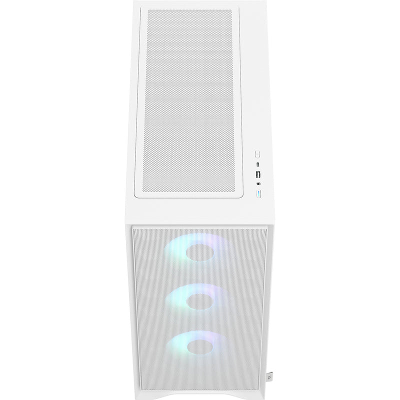 Afbeelding laden in galerijviewer, Fractal design pop 2 air rgb midi tower behuizing (wit | 1x usb-a | 1x usb-c | rgb | tempered glass)