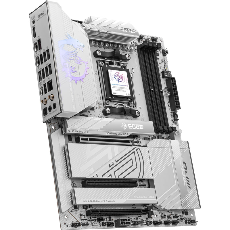 Load image into Gallery viewer, Msi mpg x870e edge ti wifi socket am5 moederbord (zilver, 5gb-lan, wi-fi 7, bt, sound, atx)