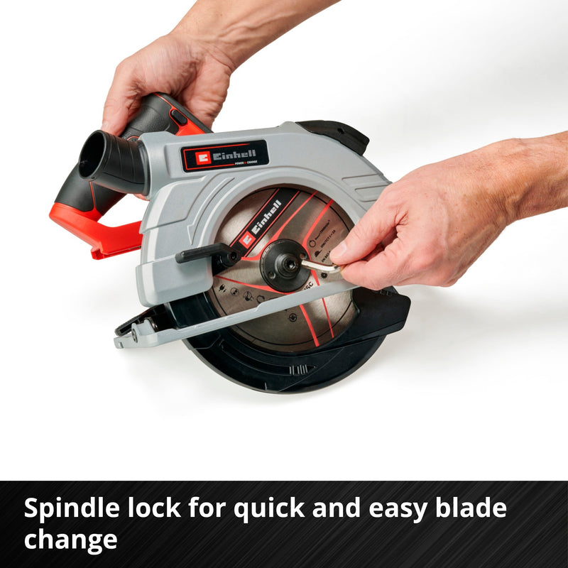 Load image into Gallery viewer, Einhell accu handcirkelzaag te-cs 18 190 li bl - solo (rood zwart, accu en oplader niet inbegrepen)