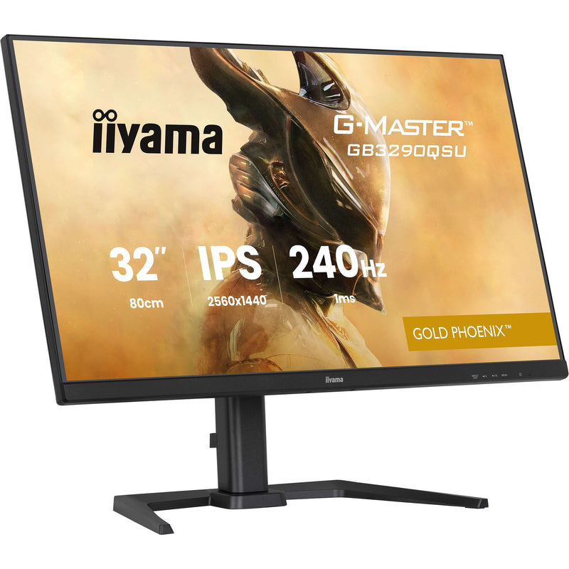 Load image into Gallery viewer, Iiyama g-master gold phoenix gb3290qsu-b1 31.5 gaming monitor (zwart (mat), 2x hdmi, displayport, 2x usb-a, 2x usb-b, 240 hz)