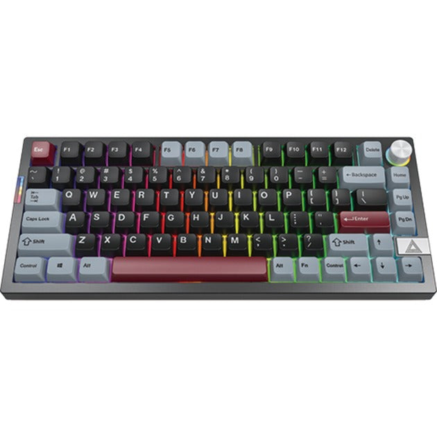 Load image into Gallery viewer, Montech mkey pro darkness rgb mechanisch toetsenbord (zwart, us lay-out (qwerty), gateron g pro yellow, 75%, hot-swappable, rgb, double-shot pbt, usb-c | 2.4 ghz | bluetooth 5.2)