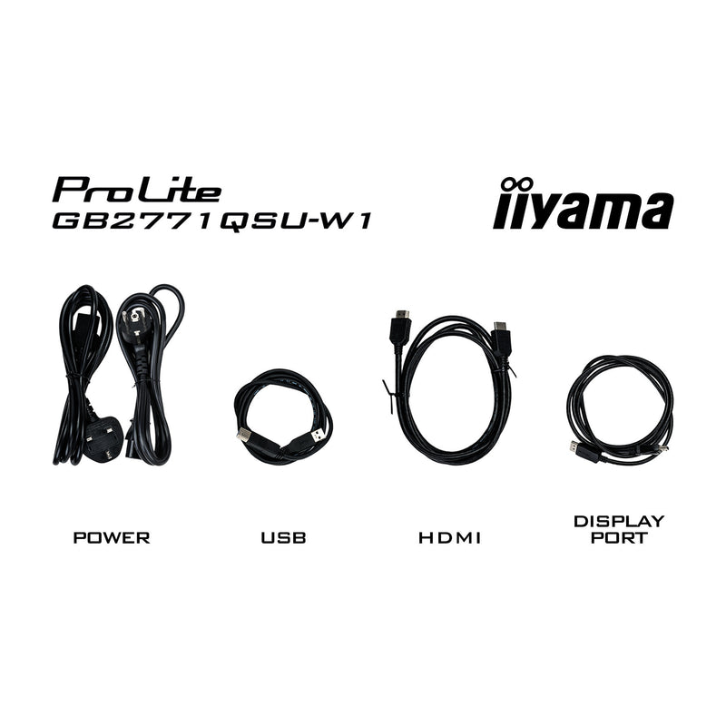 Load image into Gallery viewer, Iiyama g-master red eagle gb2771qsu-w1 27 gaming monitor (wit, 2x hdmi, displayport, 2x usb-a, 2x usb-c, 200 hz)