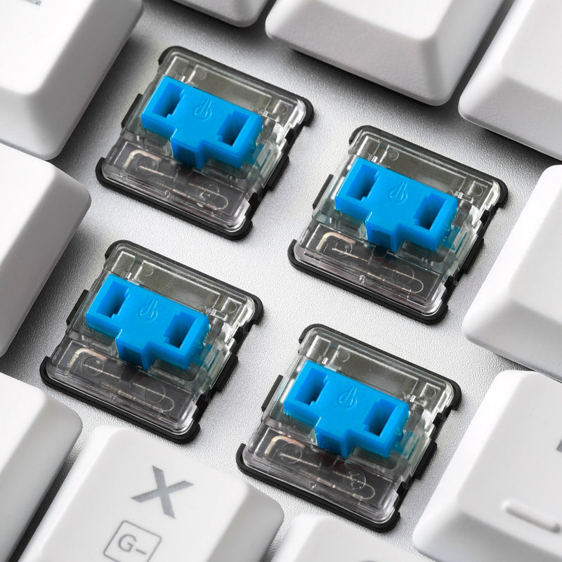 Load image into Gallery viewer, Sharkoon purewriter rgb, gaming toetsenbord (wit, us lay-out, kailh choc low profile blue, rgb leds)