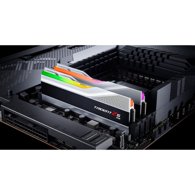 Load image into Gallery viewer, G.skill trident z5 rgb 32 gb ddr5-6400 (2x 16 gb) werkgeheugen (zilver, f5-6400j3239g16gx2-tz5rs, xmp 3.0)
