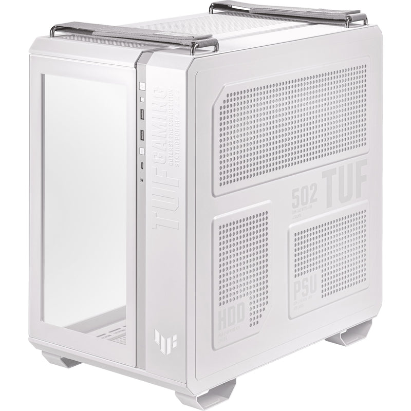 Load image into Gallery viewer, Asus tuf gaming gt502 midi tower behuizing (wit | 2x usb-a | 1x usb-c | tempered glass)