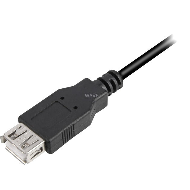 Load image into Gallery viewer, Sharkoon usb 2.0 verlengkabel (zwart, 1 meter, dubbele afscherming)