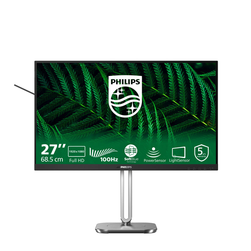 Load image into Gallery viewer, Philips 27b2g5200 27 monitor (zilver zwart, vga, hdmi, displayport, usb, audio, 100 hz)