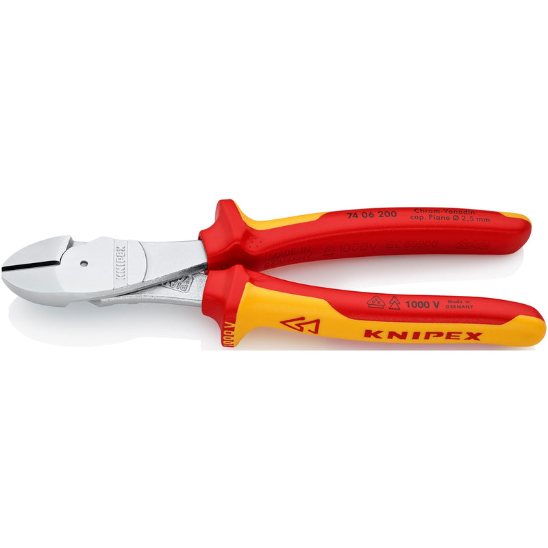 Load image into Gallery viewer, Knipex kracht-zijsnijtang verchroomd 200 mm - 7406200
