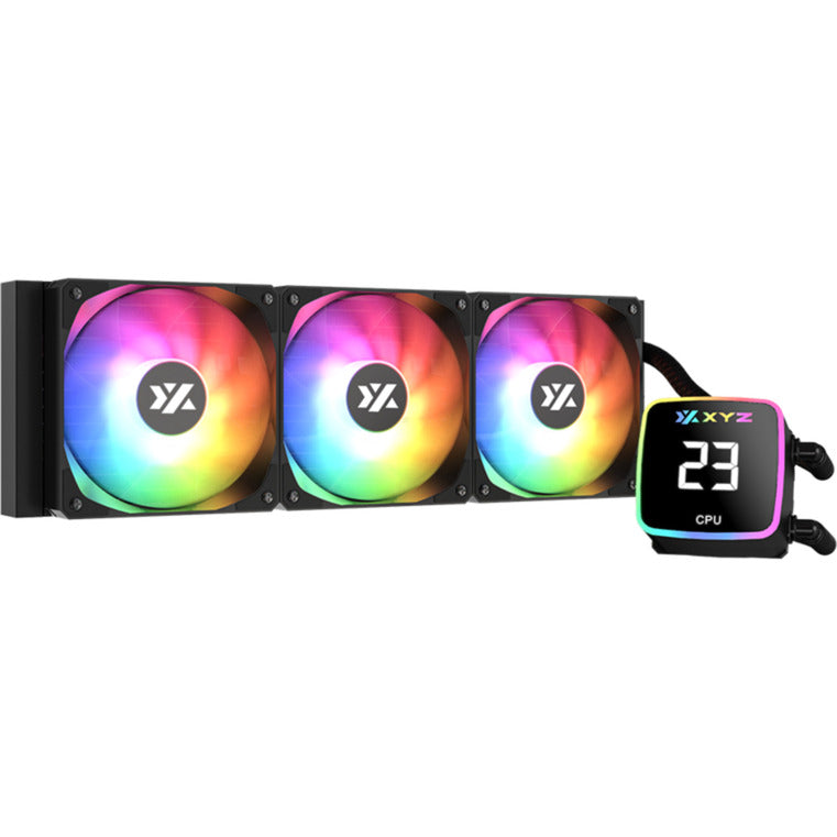 Afbeelding laden in galerijviewer, Xyz pc gear aquapulse aio 360 waterkoeling (zwart, argb, pwm)