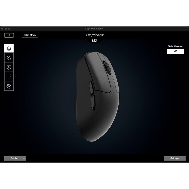 Load image into Gallery viewer, Keychron m2 wireless gaming muis (zwart)