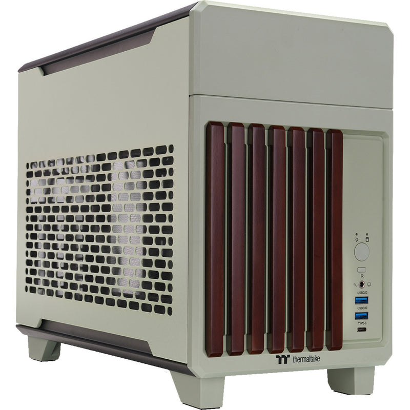 Load image into Gallery viewer, Thermaltake tr100 ws matcha green mini tower behuizing (lichtgroen | 2x usb-a | 1x usb-c)