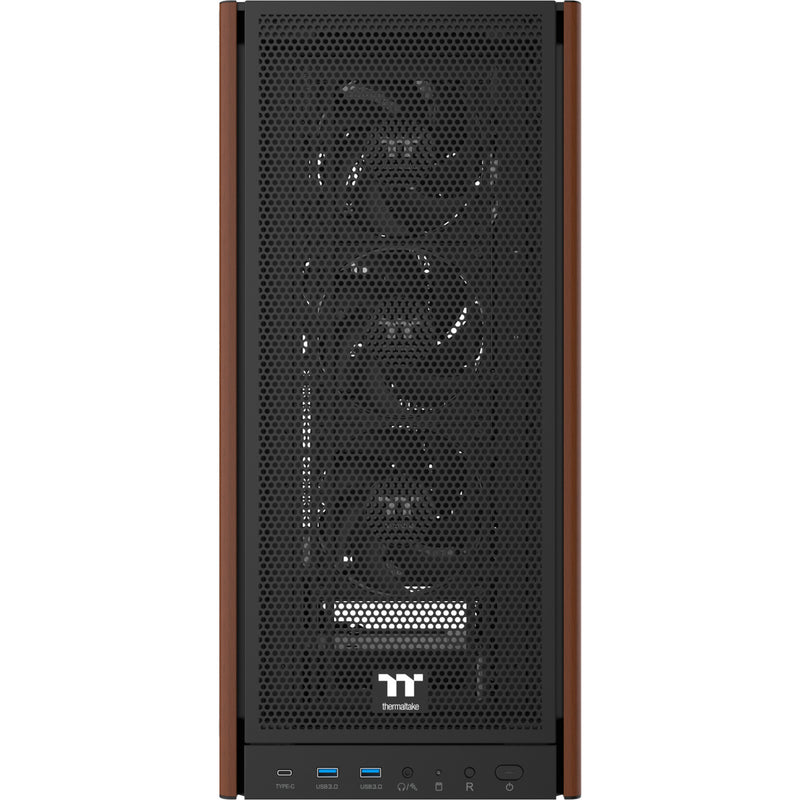 Load image into Gallery viewer, Thermaltake s370 ws midi tower behuizing (zwart | 2x usb-a | 1x usb-c | tempered glass)