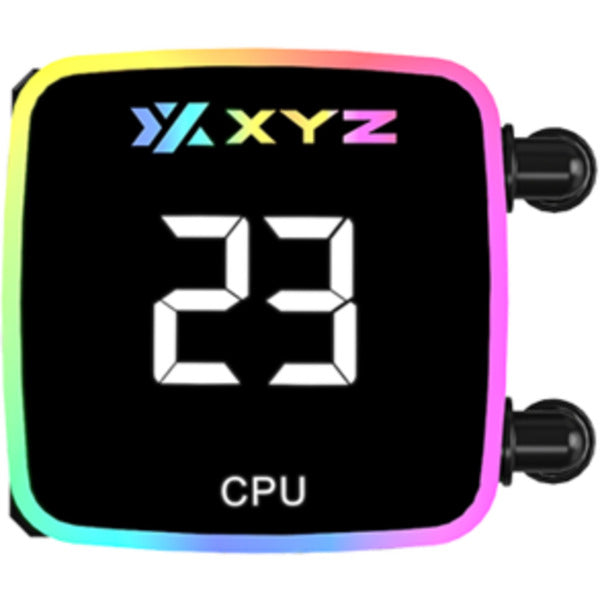 Afbeelding laden in galerijviewer, Xyz pc gear aquapulse aio 240 waterkoeling (zwart, argb, pwm)