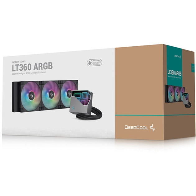Afbeelding laden in galerijviewer, Deepcool lt360 argb waterkoeling (zwart, 4-pins pwm fan-connector)