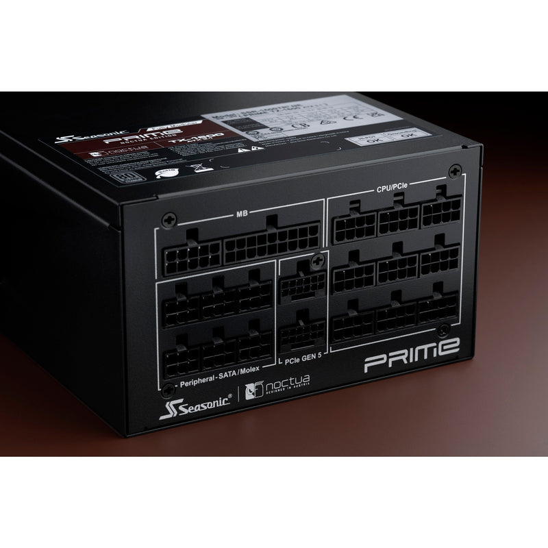 Load image into Gallery viewer, Seasonic prime tx-1600 noctua edition modulaire 1600 watt voeding (zwart, 2x 12vhpwr, 6x pcie)