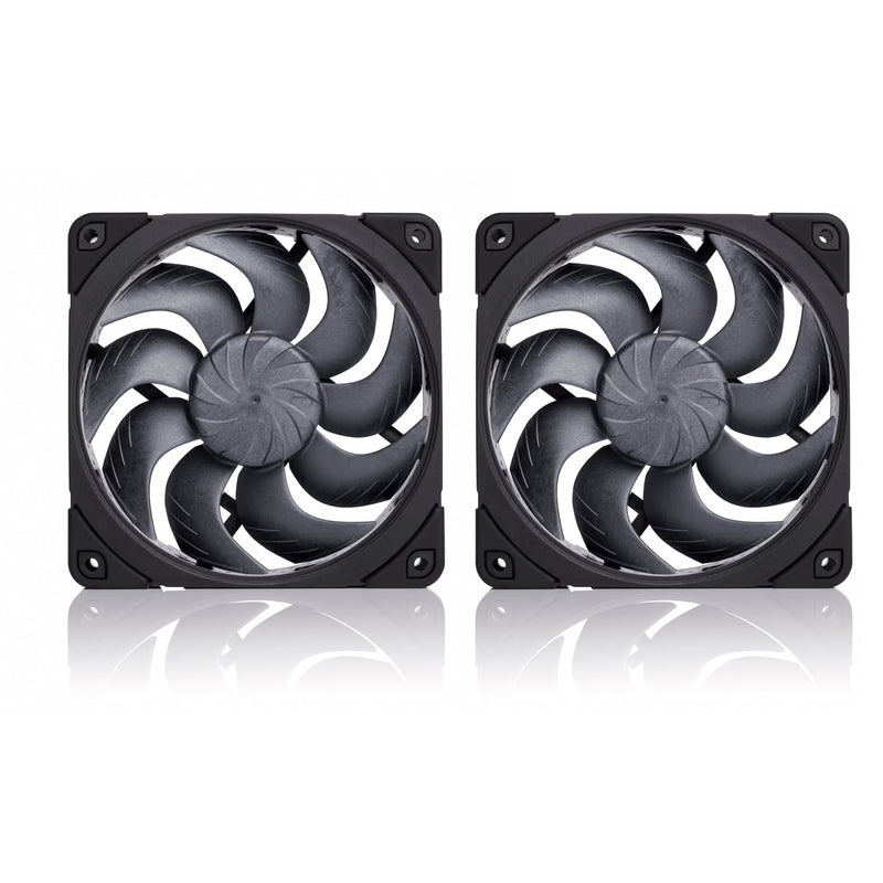 Load image into Gallery viewer, Noctua nf-a12x25 g2 pwm sx2-pp chromax.black case fans (zwart, 2 stuks, 120 x 120 x 25 mm)